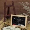 Miniature Blackboard Chalkboard W/ Easel Dollhouse Classroom Accessory