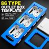 With Level 86 Switch Box Hole Punching Template Woodworking Panel Slotting Template  Woodworking