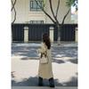 Kumikumi British Style Khaki Single Breasted Trench Coat Outerwear Women Autumn Elegant All-Match Loose Slimming Coat