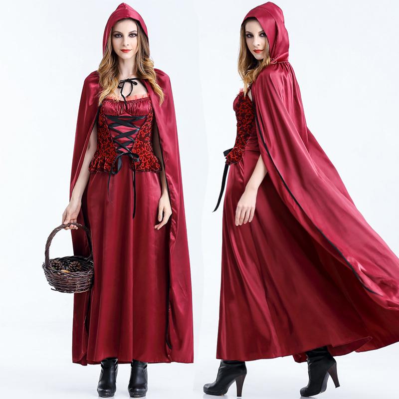 Costum Cosplay de Halloween Scufița Roșie Prințesă pentru Europa și America