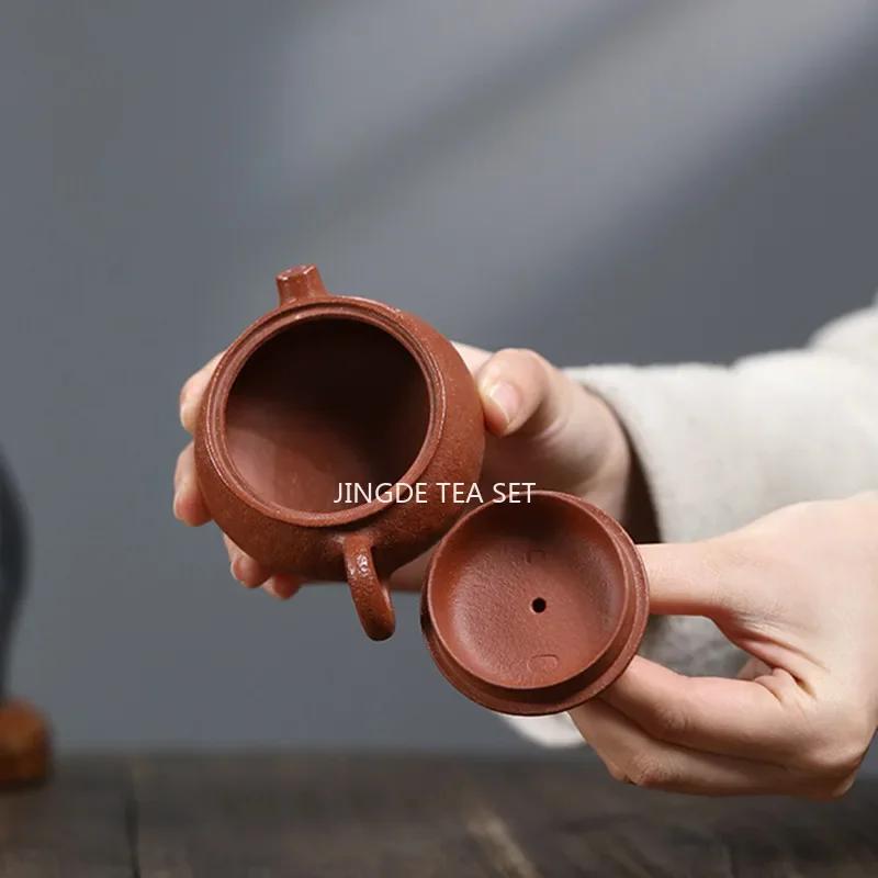 100ml High Grade Yixing Handmade Purple Clay Teapot Small Capacity Tea Pot Tea Infuser Kettle Chinese Zisha Tea Set Collection