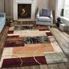 1Pcs Anti Fatigue Kitchen Rugs,Vintage GeometricPrint Waterproof Non-Slip Thick Cushioned Kitchen Mat Heavy Duty Comfort Standing Mat for Kitchen