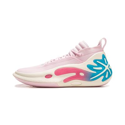 Scarpe da Basket Li Ning WOW11 Mid top da Uomo Rosa Fiore di Ciliegio ABAU049-32