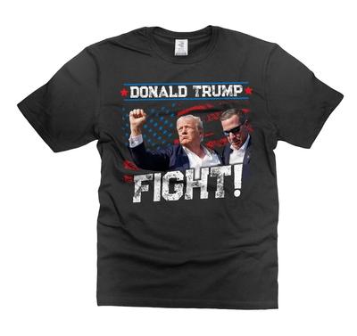 Men's Donald Trump FighT-Shirt PA Rally Shirt Trump DjT-Shirts Trump Support Tee