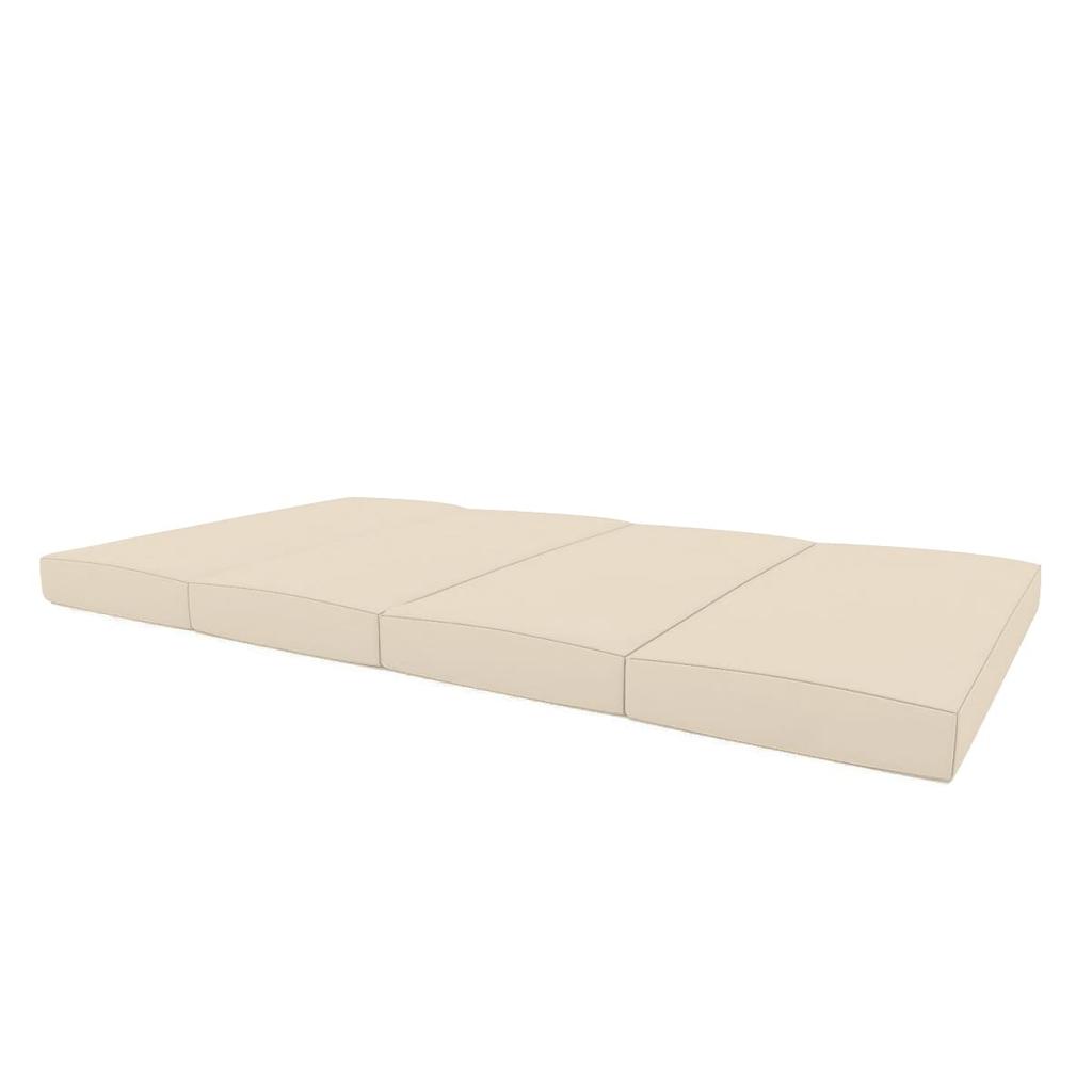 Gymnastic mattress 200x100x10 cm (4 pieces) beige