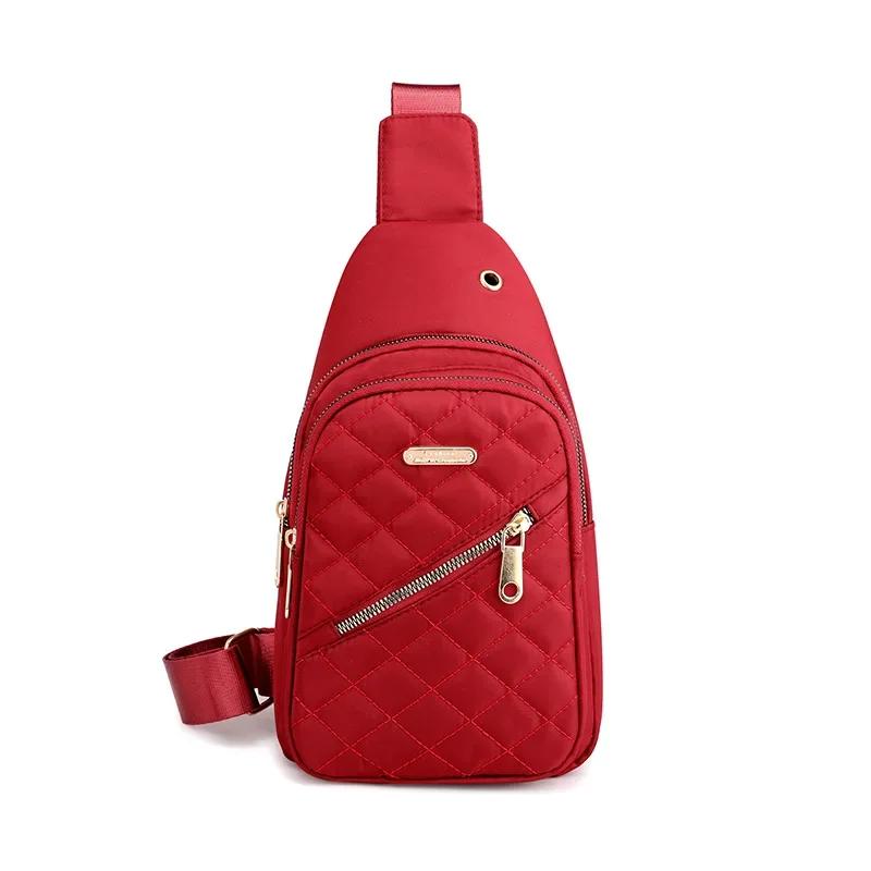 2026 BestSelling New breast bag women's casual fashion nylon fabric bag lightweight crossbody small single shoulder Chest Bags