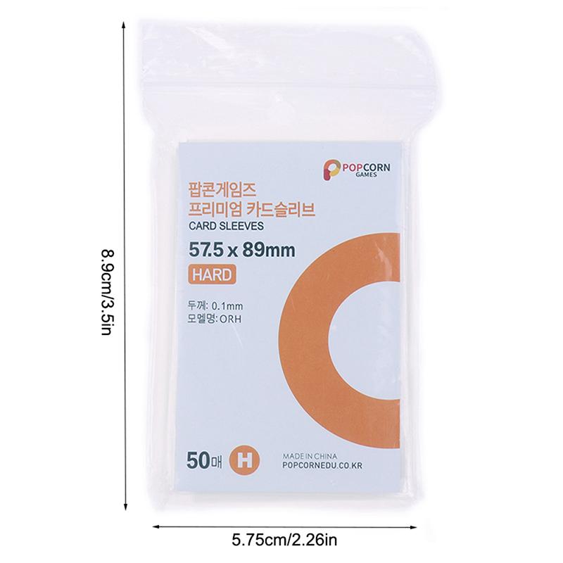 50 pezzi originali Corea Card Sleeves trasparenti rigide da 3 pollici Photocard Protector Binder