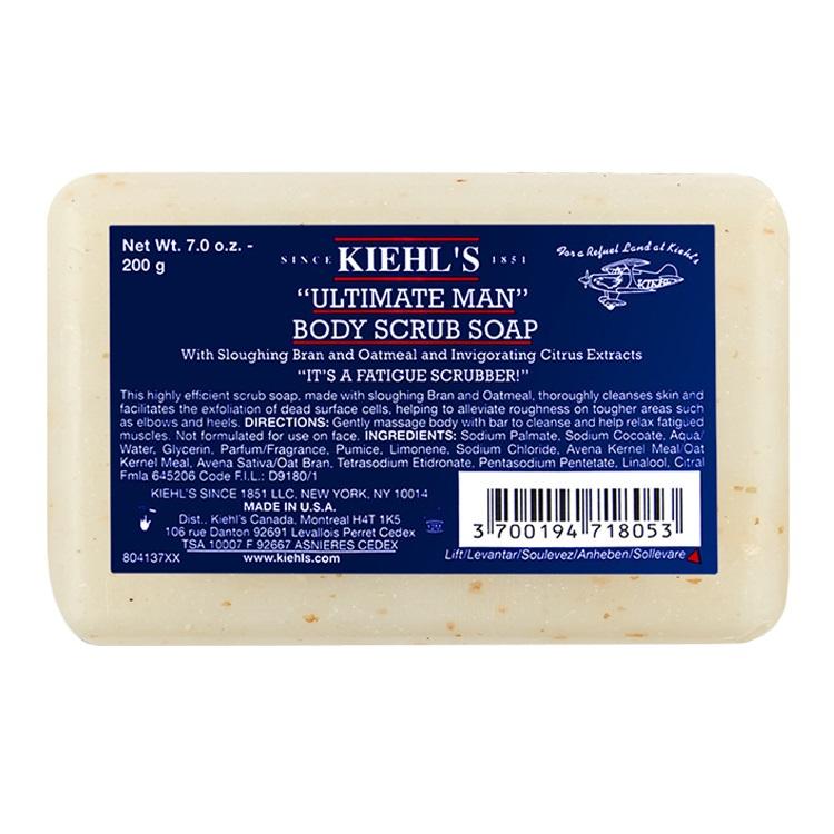 Kiehl s Ultimate Man” Body Scrub Soap 200g