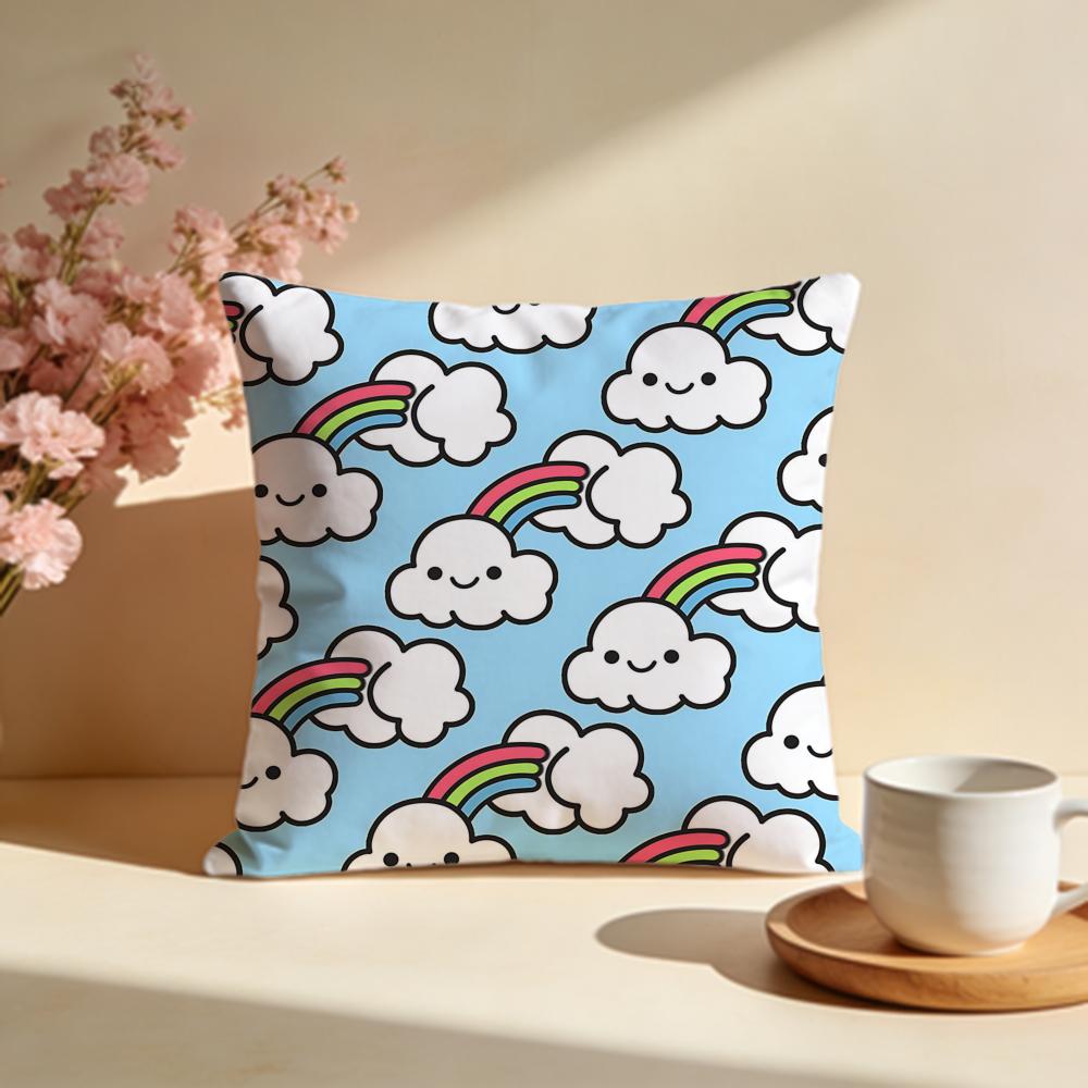 Funda de cojín Arcoíris Vibrante Fundas de almohada suaves para el hogar, dormitorio, sala de estar, sofá
