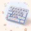 Transparent Dual-Tone Mini Keyboard Pendant 26-Key Keyboard Keychain  Kids Bag Pendant