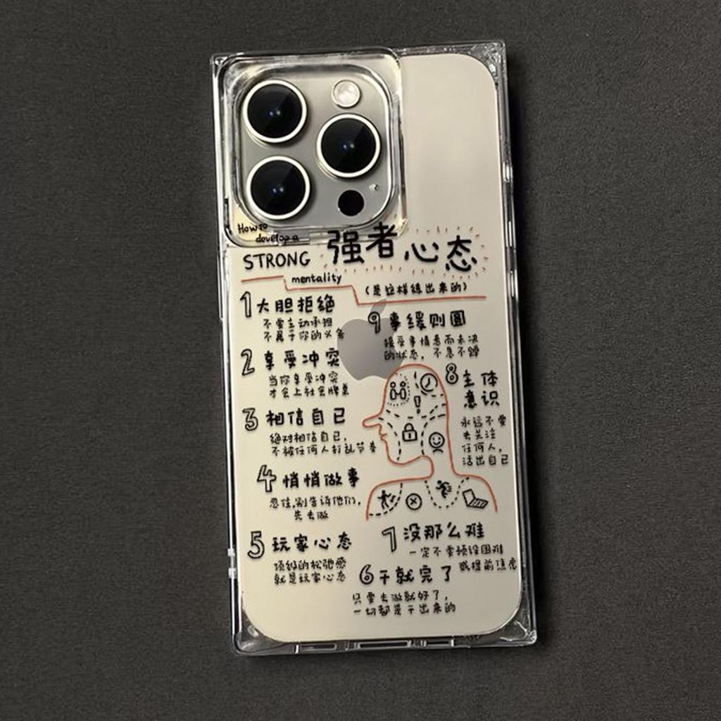 For Apple 15pro Ice Crystal Cube Mobile Phone Four-corner Anti-fall Shell Anti-fall Mobile Phone Case for Apple Four-corner Air Cushion Ins