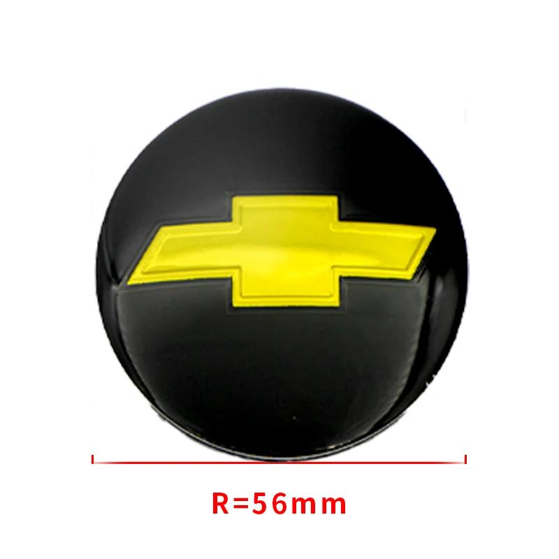 4pcs 56mm Sticker/60mm Hubcaps+sticker Be Suitable for Chevrolet Colorado Cruze Spark Captiva Malibu Aveo Camaro Car Accessories