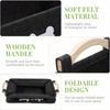 Multifunctional Felt Storage Basket Wooden Handle Pet Toys Home Organization Living Room Bedroom Use