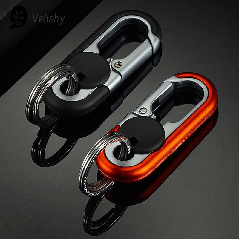 Car Keychain Creative Key Holder Men Fashion Camping Metal Key Ring Car Styling Auto Car Keyring Accessories