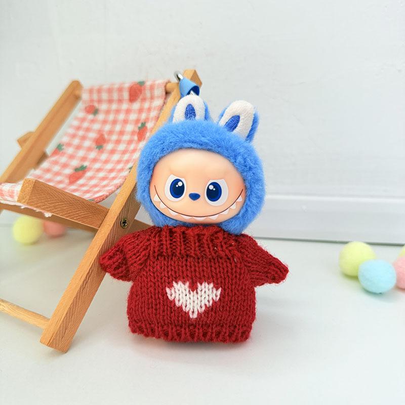 Mini Version 4.0 Vinyl Face Plush Blind Box Doll Clothes Christmas Set Small Nose Gaga Heart Bottom Password