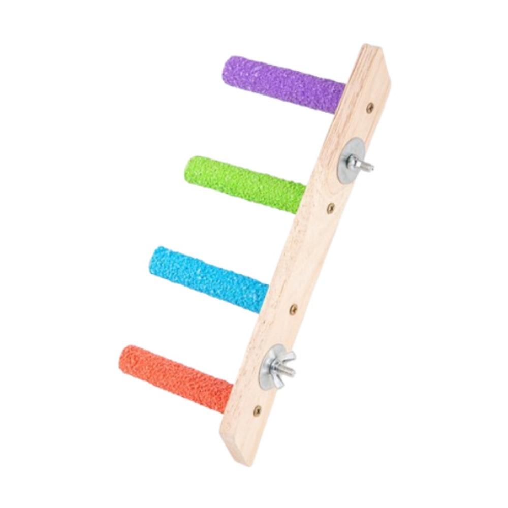 

Прочные ступеньки для домашних птиц, натуральная деревянная лазалка для попугаев, деревянная лестница для птиц, аксессуары для клетки Style 2