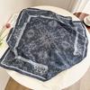 Summer new double-sided velvet scarf air-conditioned room with shawl women travel photo thin sunscreen 61 small square scarf