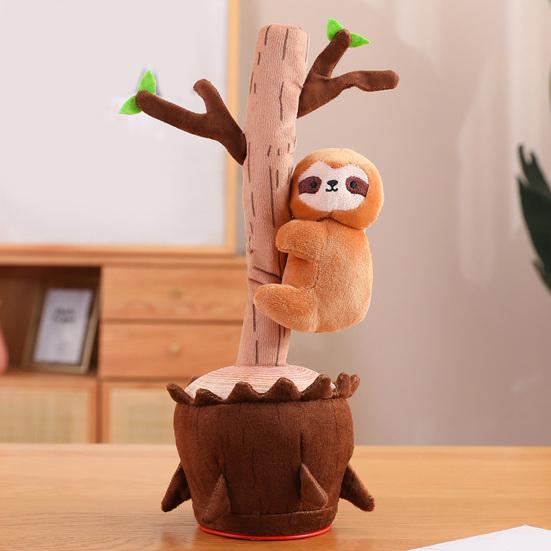 Dancing Climbing Singing Talking Animal Plush Toy Electric Tree Cactus Toy Children Interactive Animal Toy Repeats What