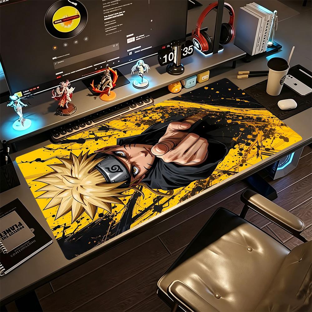 Naruto Gaming Mouse Pad Keyboard Pad Desktop Mouse Pad Non-Slip Rubber Bottom Gaming Accessories Ideal Gift for Gamers