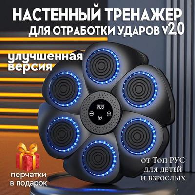 Smart Boxing Simulator for Practicing the Accuracy and Speed of Punches On the Wall, a Gift for a Child’s Birthday