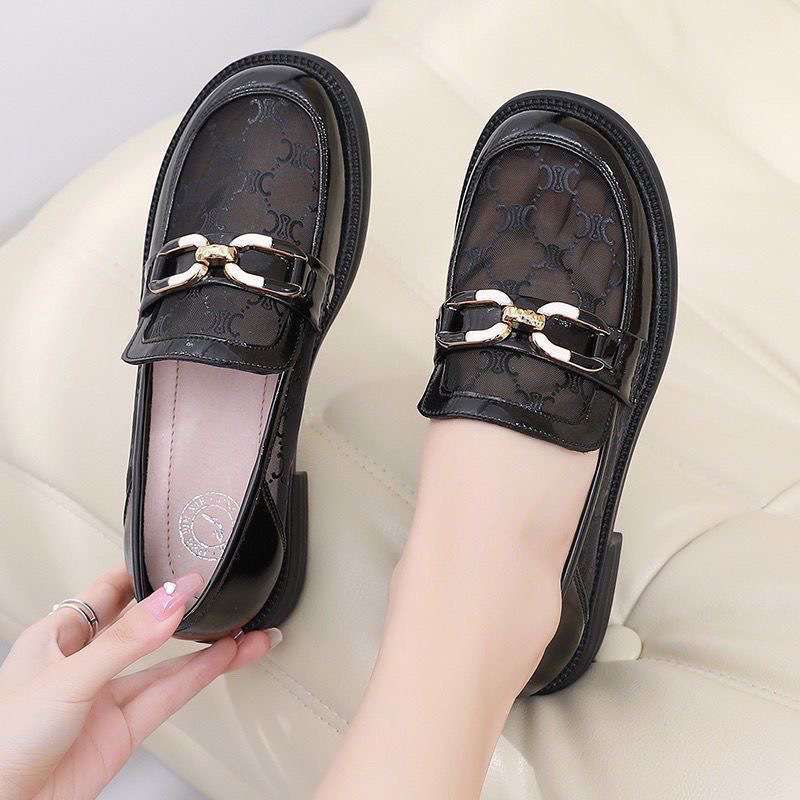 Mesh Mesh Loafers Women's Summer New Flat-soled Single Shoes Soft-soled Breathable Versatile Small Leather Shoes Women