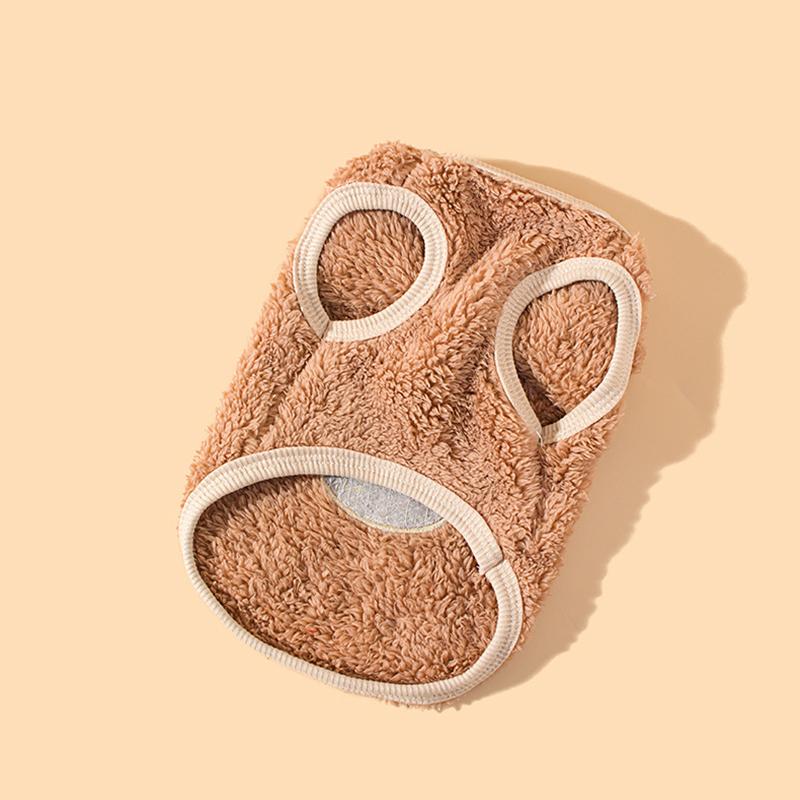 Gorąca urocza jagnięca aksamitna kamizelka dla kociaka jesienno-zimowa ubrania dla psa bawełniana pogrubiona odzież dla zwierząt