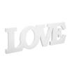 Wood Love Sign White One Piece Design Exquisite Beautiful Wooden Letters Decoration Ornament for