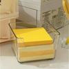 Efficient Acrylic Note Holder Transparent Desk Organizer INS Clear Note Box  Office