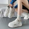 Printemps nouvelles petites chaussures blanches femme ins étudiante sport et loisirs chaussures de skate chaussures de rue semelle épaisse rehausse C