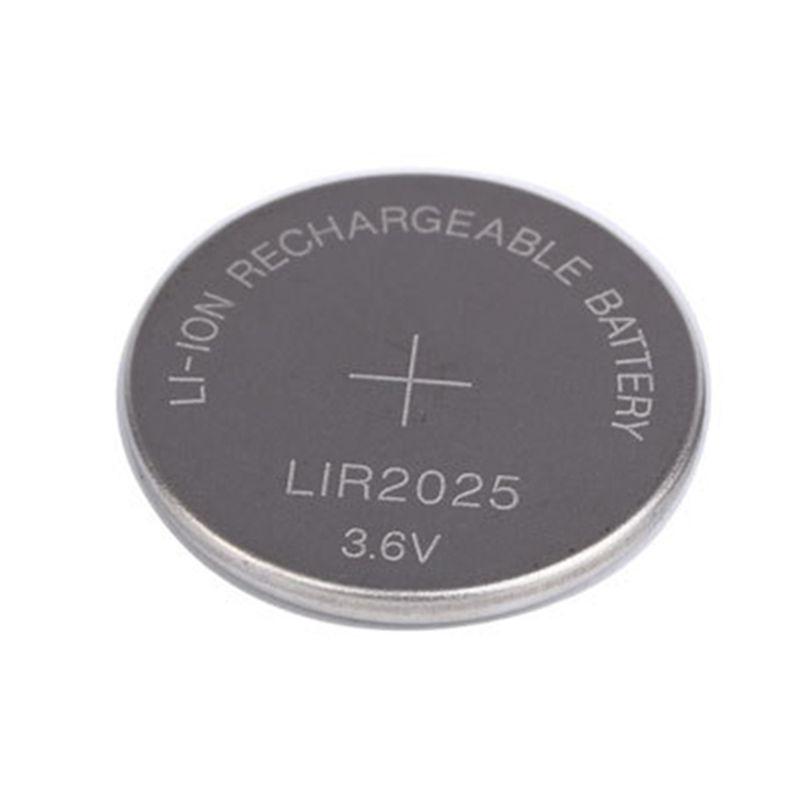 LIR2025 Rechargeable Battery 3.6V Remote Car Shell Cover Button Battery Fit for Alarms Dynamic Tokens Medical Equipment