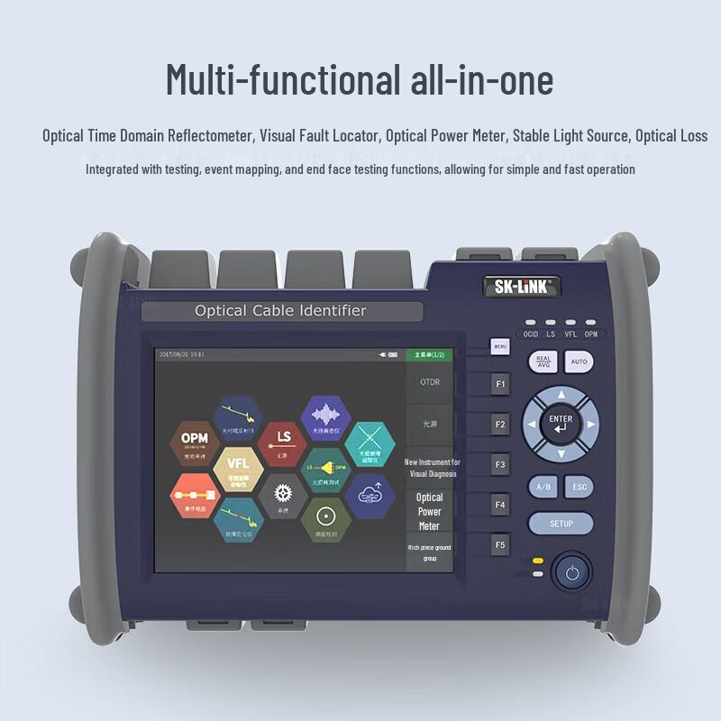 SK-LINK Multifunction 8-in-1 OTDR Fiber Optic Tester