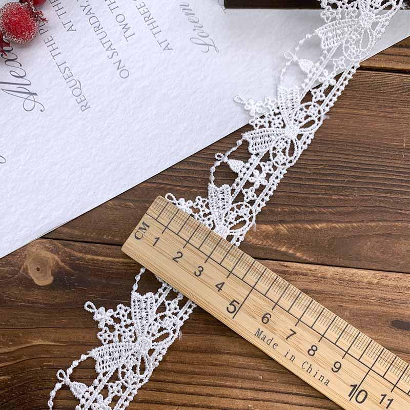 High-Quality 3.5cm Embroidered Lace Ribbon for Lolita Clothing DIY