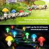 Colorful Mushroom LED Solar Lawn Lamp External Solar Lights Wedding Camping Party Home Decoration Garden Summer Decor Light
