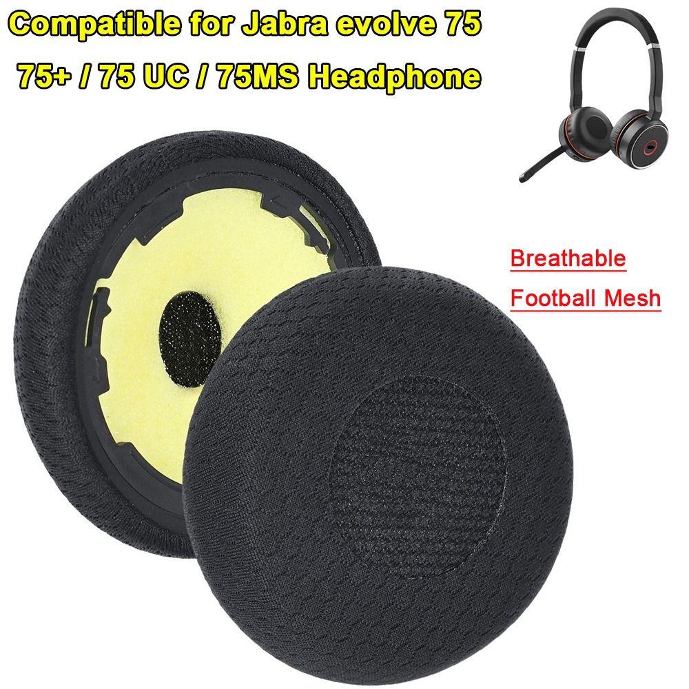 1 Pair Replacement Headphone Ear Pads for Jabra Evolve 75 75+ / 75 UC / 75MS Noise Cancelling
