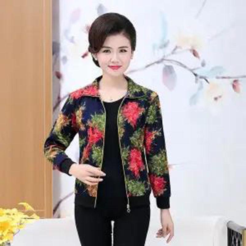 Long Sleeve Blouse Womens Autumn Spring Cherry Printed Thin T-Shirt Ladies Work Tops