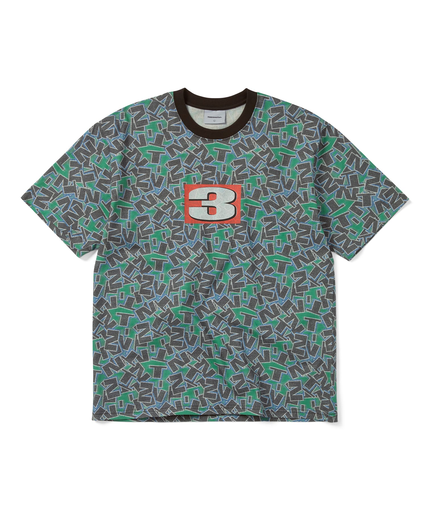 This Is Never That Stacked Tnt Tee Green M