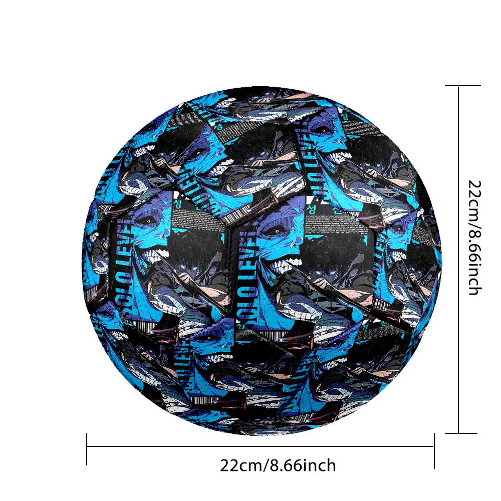 Solo Leveling Size 5 Soccer Ball, Durable Standard Football For Training Match Outdoor Sports