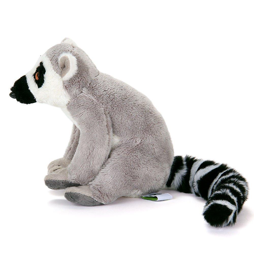 Carolata Lemur Plush Toy Realistic Animal Toy Doll Gift Present Birthday Christmas Present Ring-Tailed (Sitting Series/Soft Touch) (Twice Tested) /