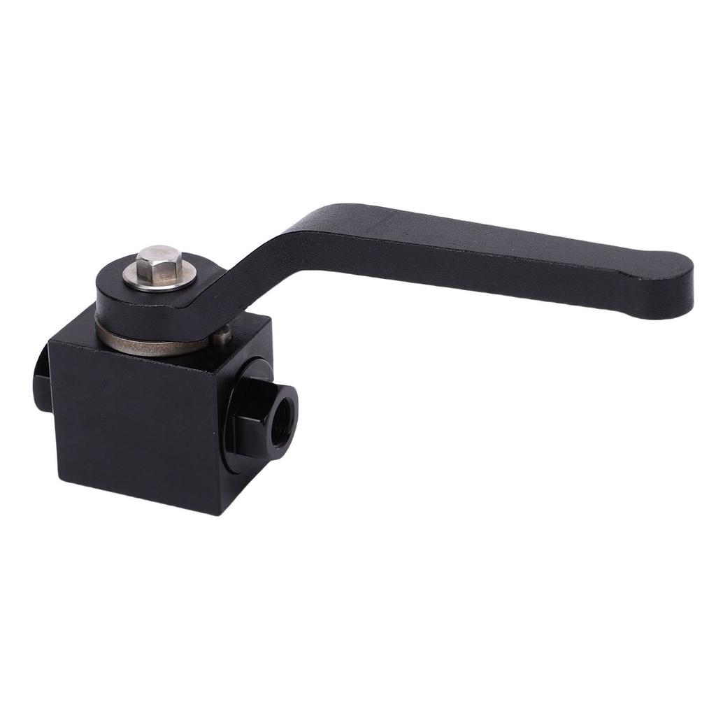 1 8 Inch NPT Brake Line Lock Shut Off Valve Fitting 8000 PSI Aluminium Billet for Brake Fluid Water Fuel Air Black