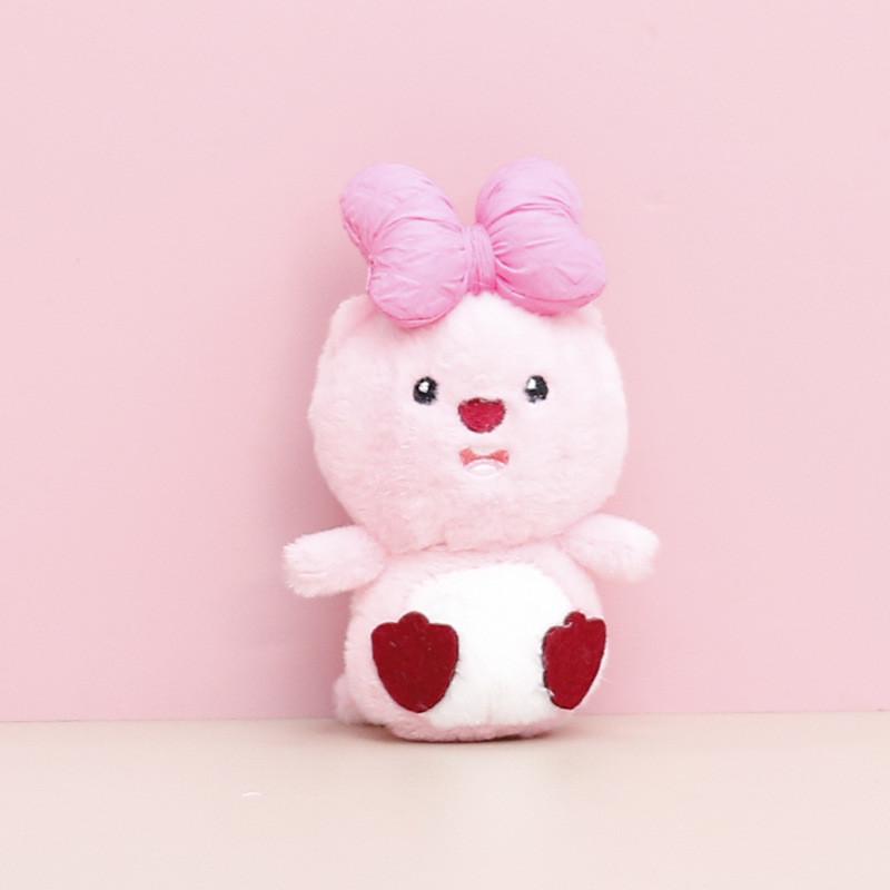 

Keychain Loopy Bow Cute Cartoon Girl Backpack Decorative Pendant Plush Doll Style C