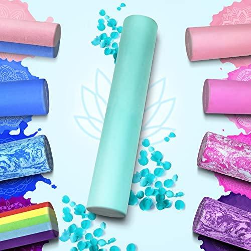 Yes4All Foam Roller EVA Material Stretching Pole Yoga Pole Teal Yoga Equipment 46cm Japanese Import [Regular Product] VD6E