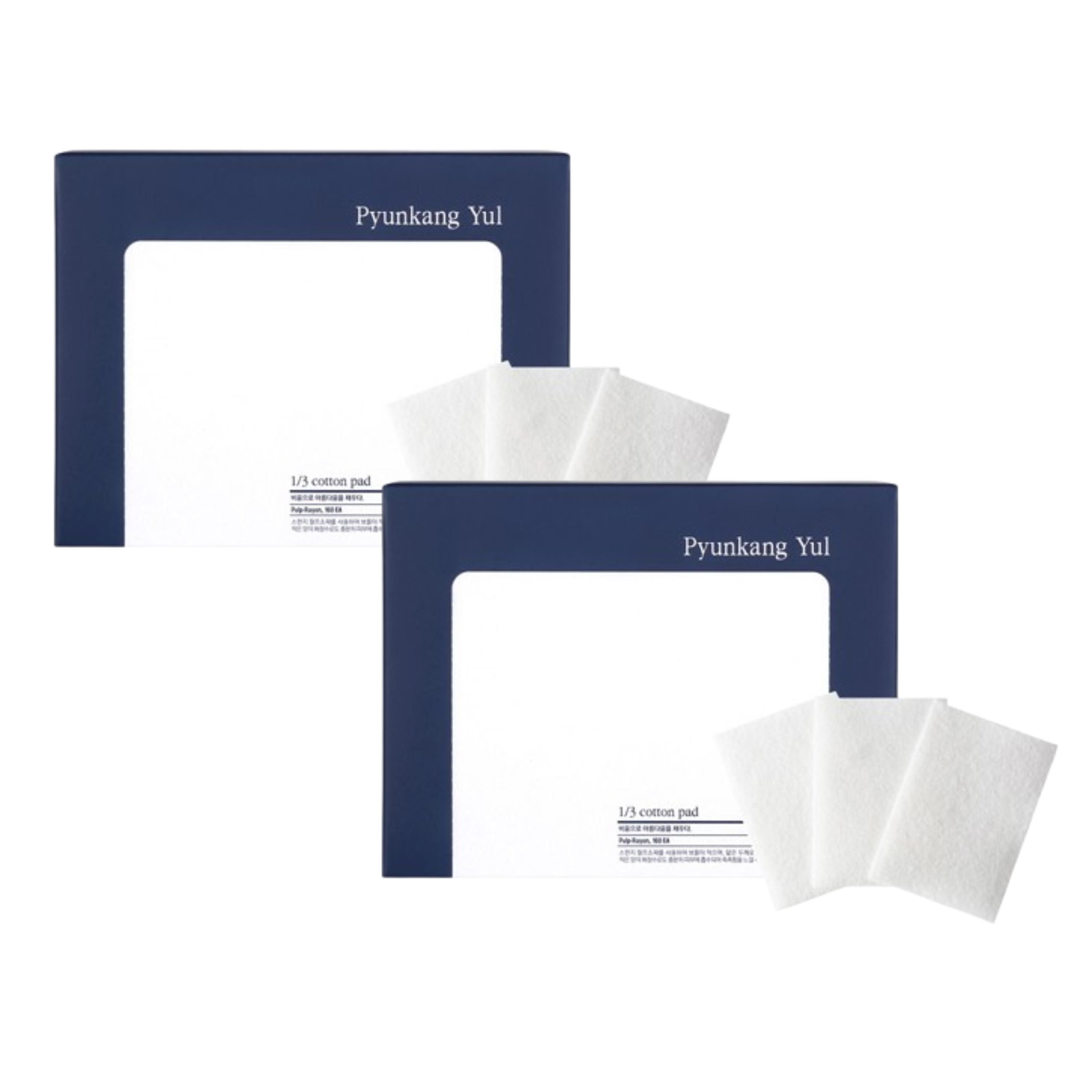 

Pyunkang Yul 1/3 Cotton Pad 2 x 160 pcs - Cotton cosmetic pads, set of 2