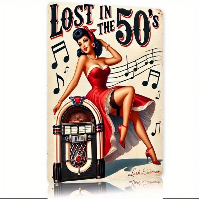 

Tin Sign Wall Art Vintage Metal Poster Aluminum 8x12 inch Retro Decor for Bar Cafe