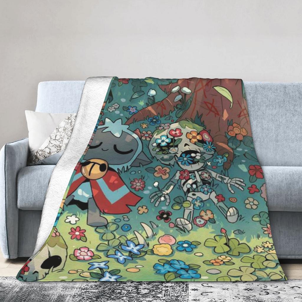 Cozy Cult Of The Lamb game Blanket Merch Home Decorative Blanket Throw Super Soft Velvet for Office