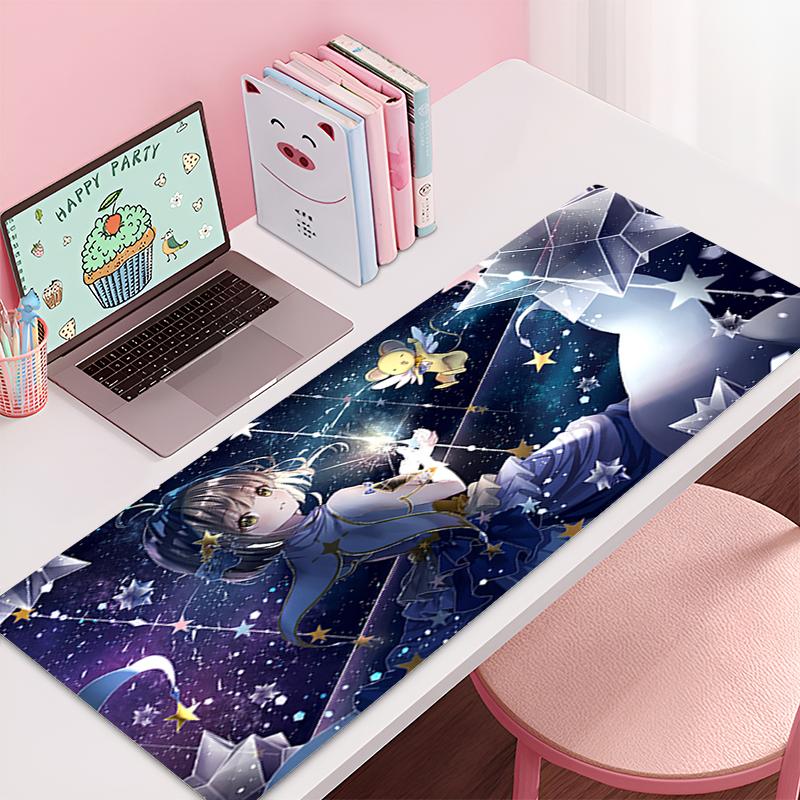 Gaming Accessories Gamer Keyboard Desk Mat C-Cardcaptor Sakura Kawaii Non-Slip Laptop Notebook Office Mousepad 900X400 Mouse Mat
