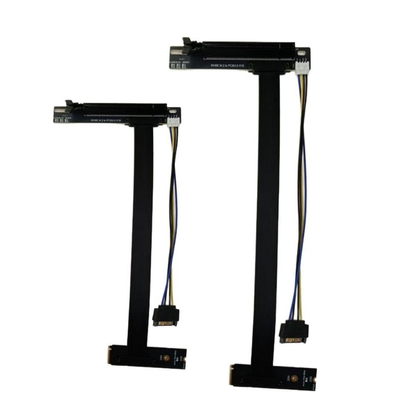 Professional M.2 NVMe to PCIe X16 Graphics Card Extension Cable Power Cable M.2 Card Adapter GPU Extender