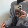 Elegant Plum Blossom Burgundy Phone Case for iPhone 17 16e 16 15 14 13 12 11 Air Pro Max X XR XSMAX 8 7 Plus Luxury Clear Cover