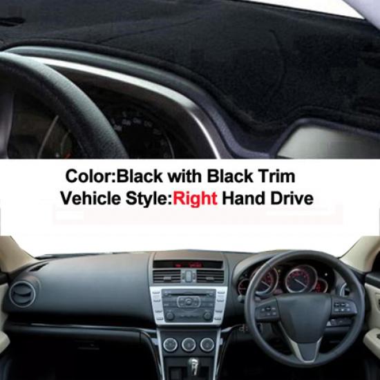 

Для MAZDA 6 2007-2012 ATENZA 2008-2011 GH1 серии LHD RHD чехол на приборную панель автомобиля, коврик для приборной панели, ковер, накидка, 2 слоя, авто RHD Black