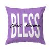 Home Decor Lavender & Home Sweet Decorative Pillows Pattern Cushion Cover Suitable for Sofa Bedroom Car Pillow Cover