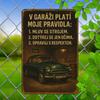 Retro Car Metal Tin Sign Vintage Garage Wall Decor